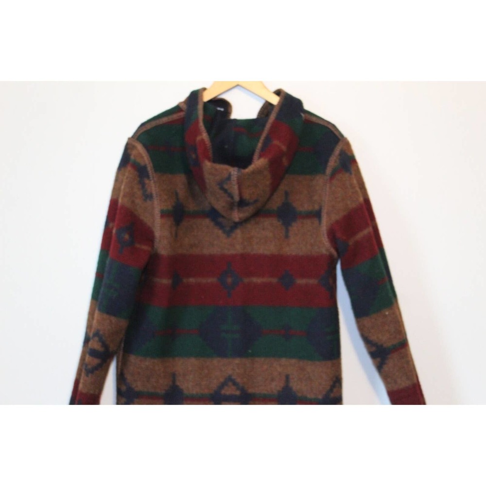 Woolrich Southwest Wool Reversible Long Hooded Blanket Coat Duster Small H14206 - Picture 5 of 16